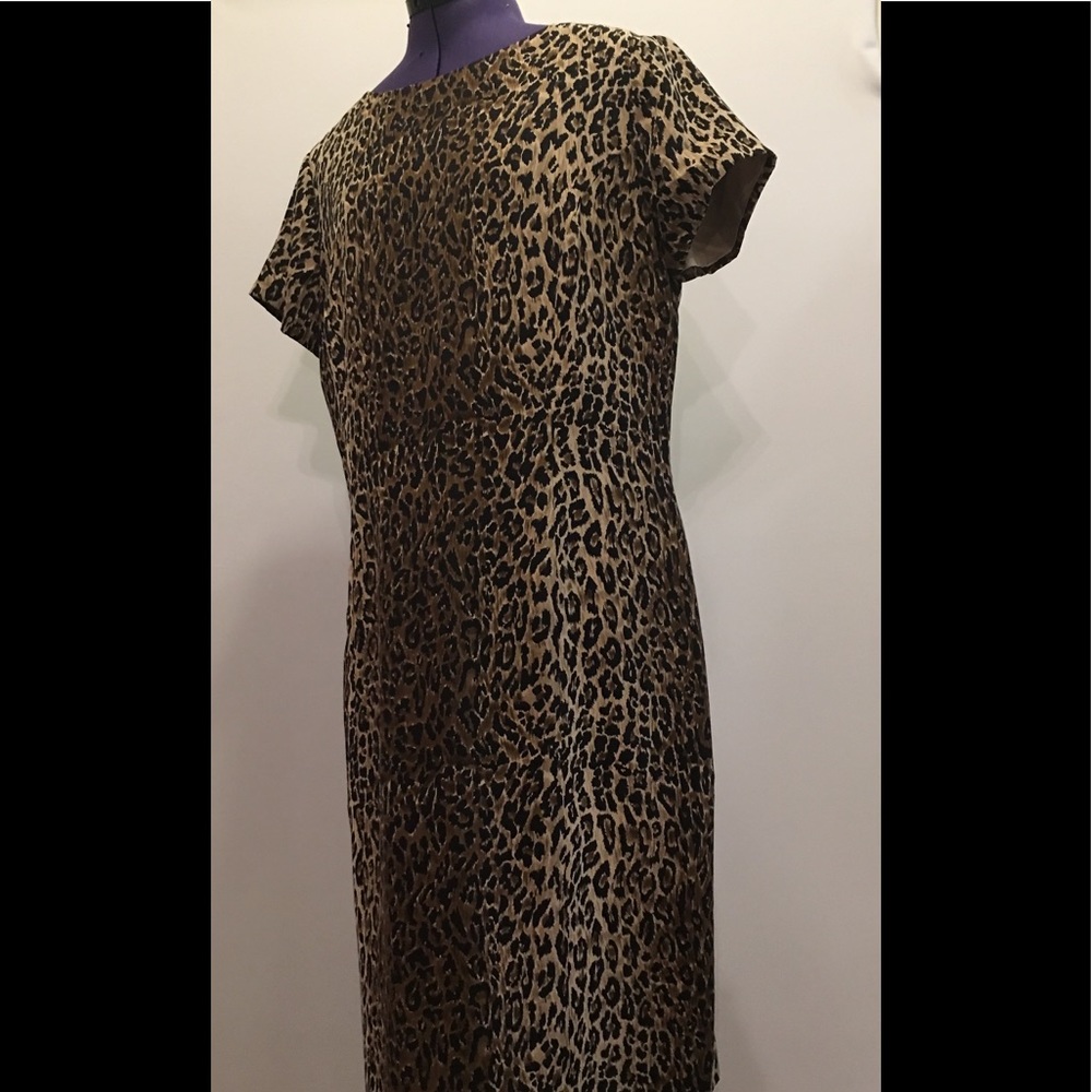 City Silk, Animal Print maxi dress, 100% Silk